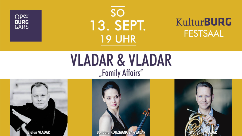 VLADAR & VLADAR event cover for the event “Family Affairs” on September 13 at 7 PM